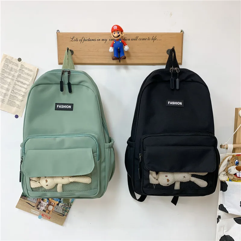 

Women's Backpack Men's Backpack Large Capacity Couple's University High School Student Bag Campus Travel Popular Brand