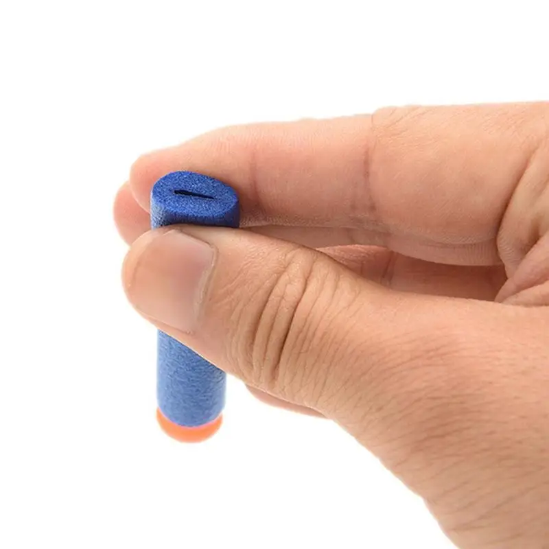 

1pcs Random Color Eva Soft Hollow Hole Head Foam Bullets 4.5cm Accessories Darts Gun Foam Bullet For Toy Toys Refill Gun Y0J6
