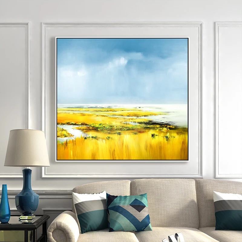 

100%Handpainted Modern Abstract Landscape Oil Painting On Canvas Art Gift Home Decoration Living Room Wall Art Frameless Picture