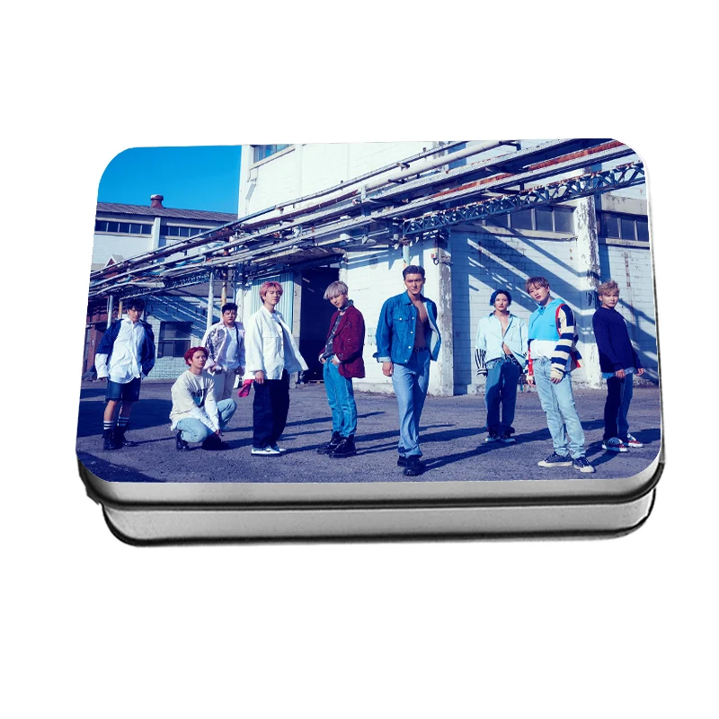 

Fashion Kpop SUPER JUNIOR 9th Album <Time_Slip> Polaroid Photo Lomo Card Metal Box K-pop SJ Fans Gift Box 40pcs Cards Drop Ship