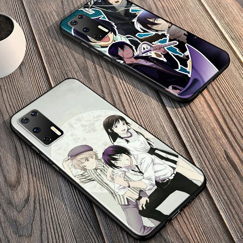 

Anime Yukine Noragami For Huawei P40 P30 P20 Pro P10 P9 P8 Lite E Plus 5G 2019 Phone Case Bright Black Silicone Cover