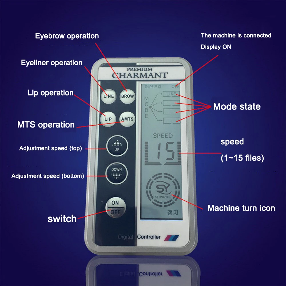 Полуперманентный макияж набор для татуажа бровей губ подводки глаз МТС
