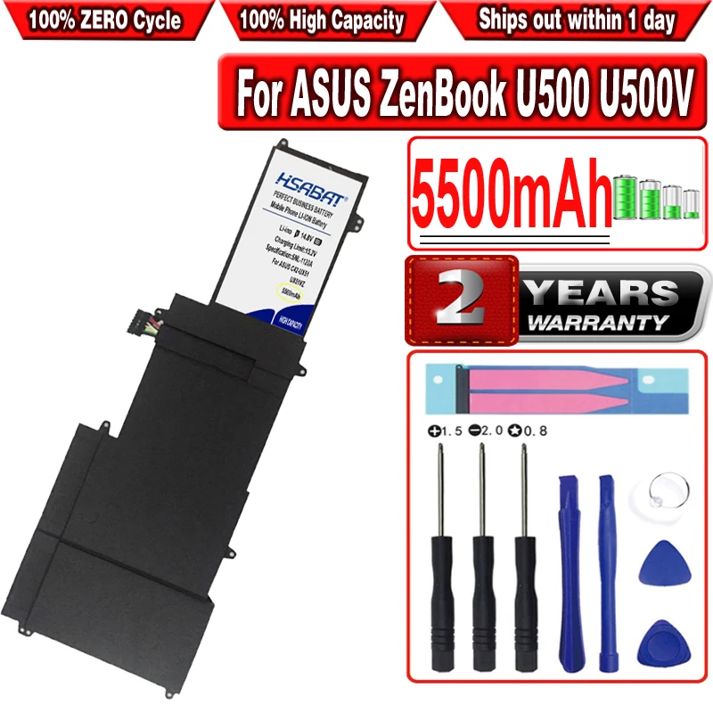 HSABAT 5500mAh C42 UX51 ZenBook U500 U500V U500VZ UX51V UX51VZ|Аккумуляторы для ноутбуков| |