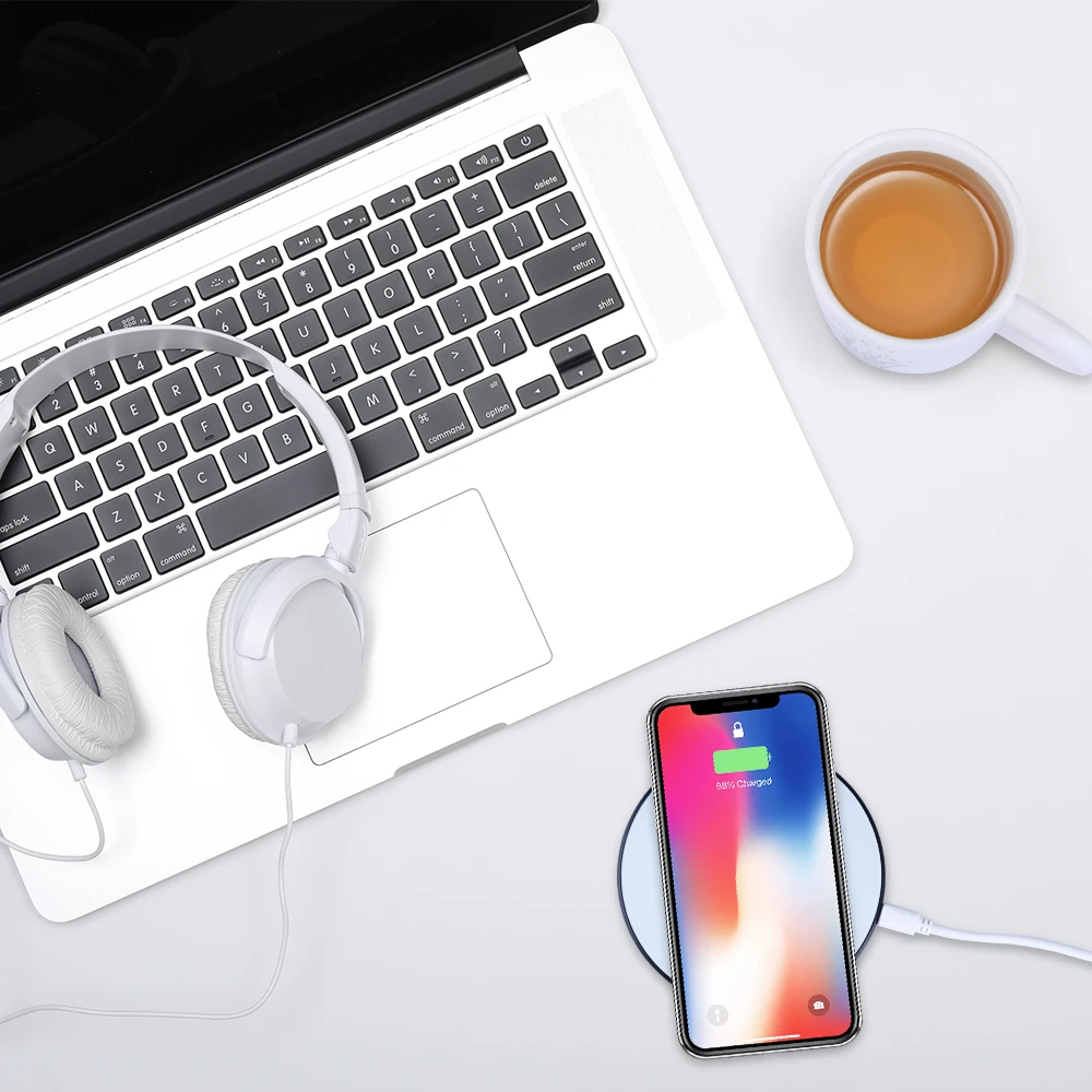 Быстрая зарядка для кофейных кружек 3 в 1 беспроводное зарядное устройство с