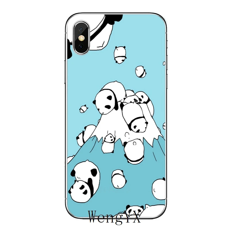cute panda pattern Heart Lover cover case For Samsung Galaxy S10e Lite S9 S8 S7 S6 edge Plus S5 S4 S3 Note 10 9 8 5 4 mini | Мобильные