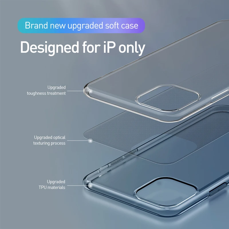 Transparent Silicone Case for iPhone 12 11 Pro Max SE 2020 Ultra Thin Clear Soft TPU Cover XR X XS 7 8 6 6SPlus | Мобильные телефоны