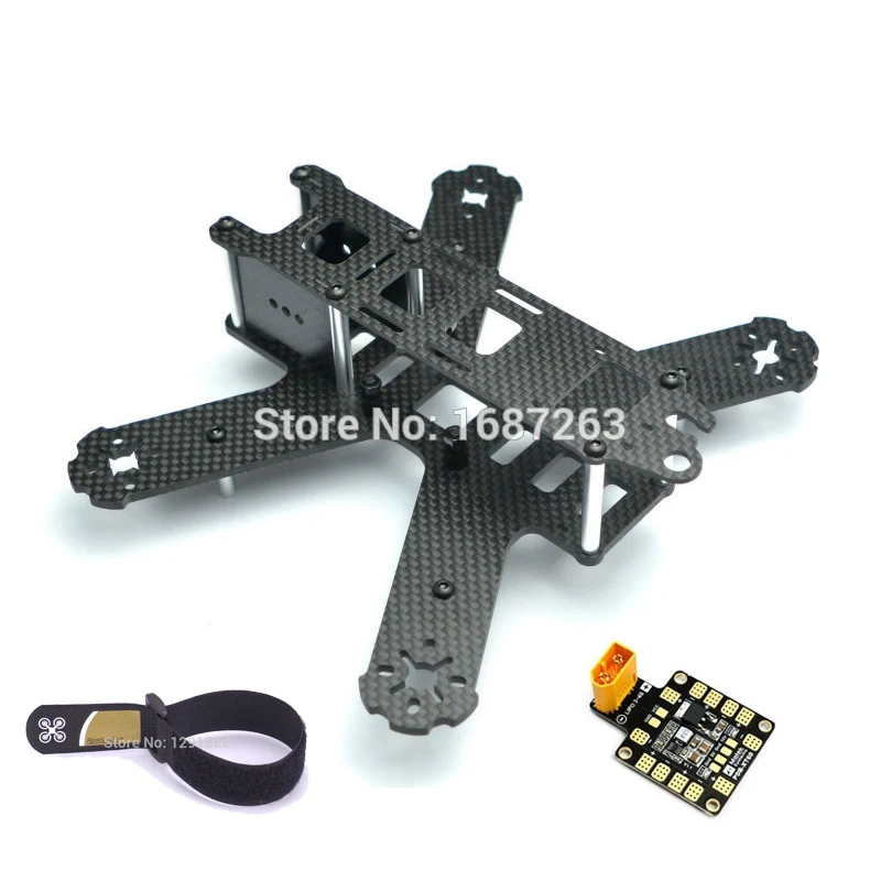 Мини 210 мм углеродное волокно FPV Рама Комплект для LS QAV210 мини Квадрокоптер Дрон