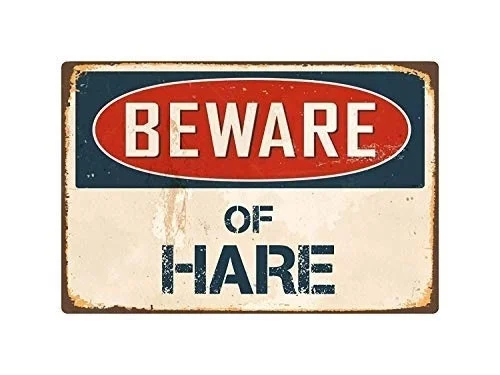 

Beware of Hampshire Metal Tin Signs for Home Bar Garage Fence Yard Office Sign