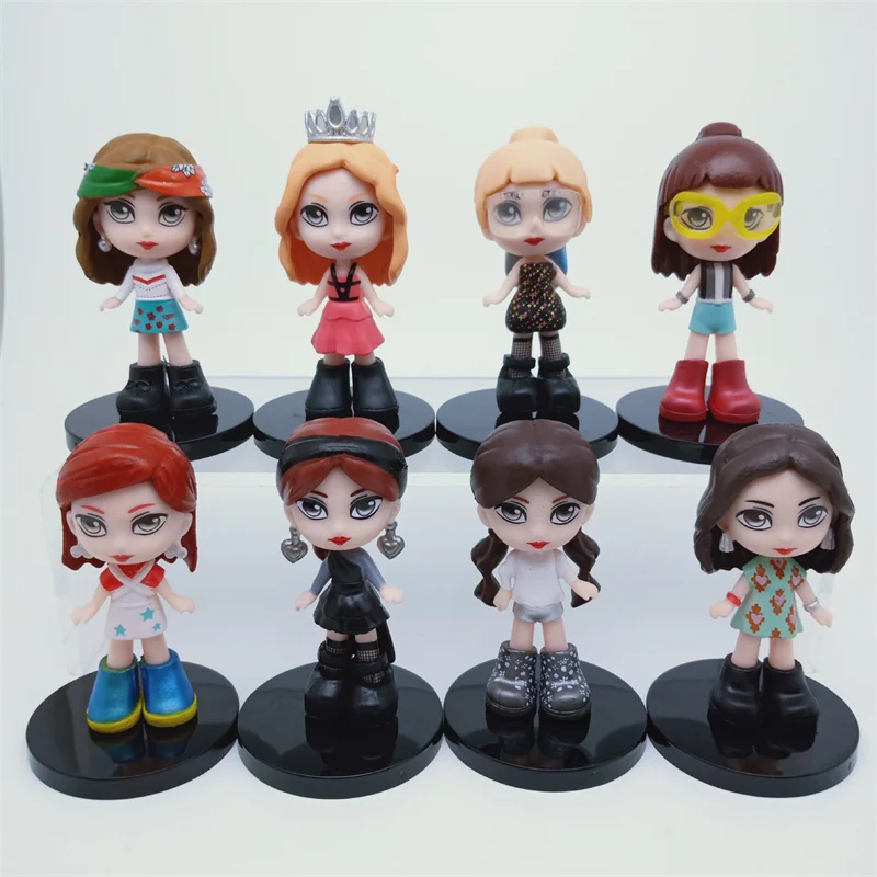 8 шт./компл. KPOP Корейская прекрасная звезда Лиза розовая Дженни изоо фигурка кукла