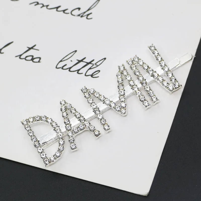 Женские заколки для волос с надписью Небеса/MRS 1 шт. хрустальные стразы аксессуары