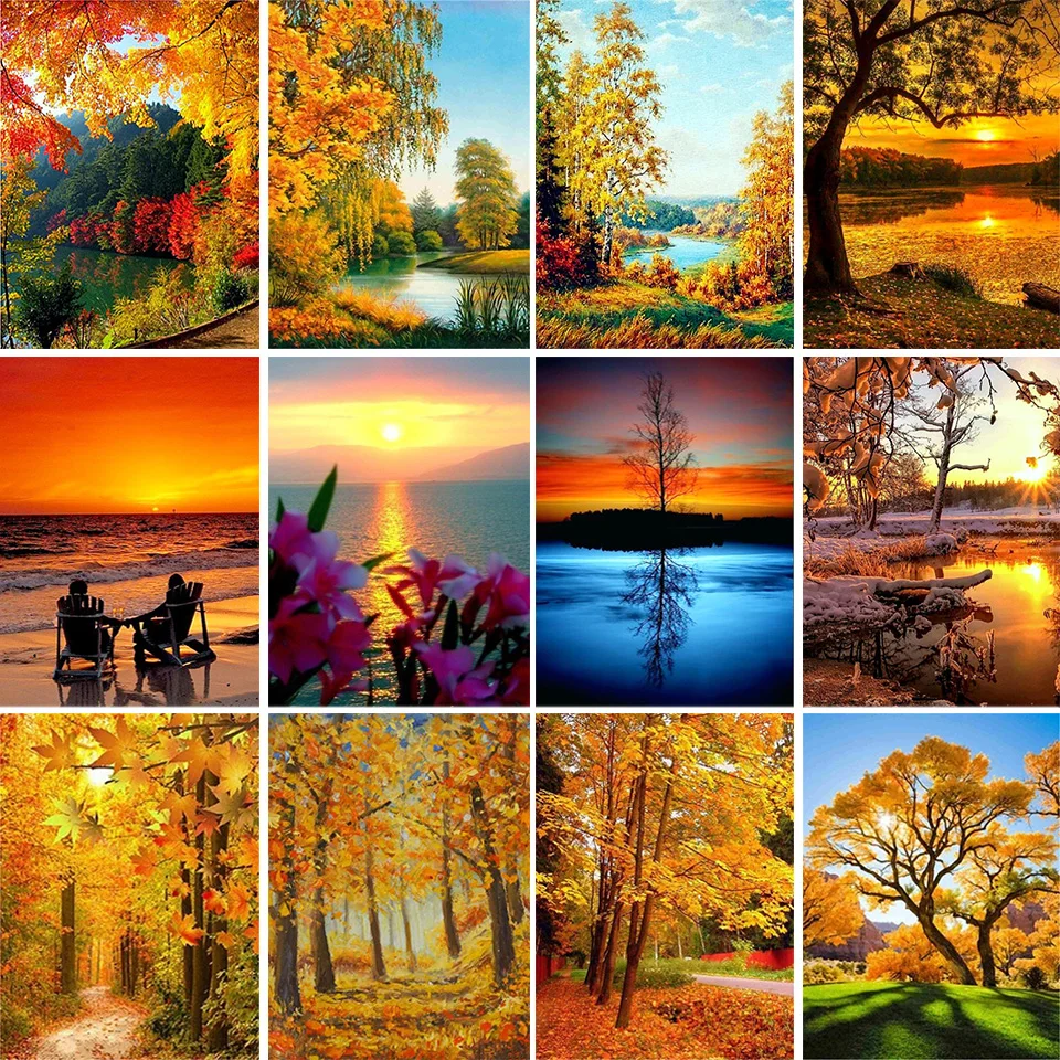 

5D DIY алмазная живопись пейзаж Стразы Алмазная вышивка полный квадрат/круглая инкрустация Мозаика Искусство картина украшение для дома подарок