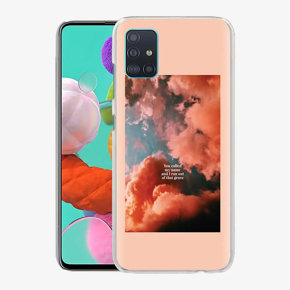 

Sky Pink Cloud Great Art Phone Case For Samsung Galaxy A51 A71 A31 A41 A21s A91 A12 A02s A42 5G Back Cover Coque Fundas Capa