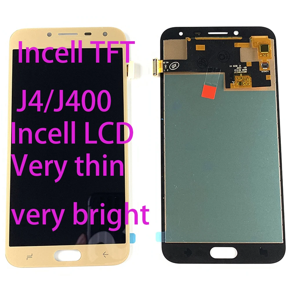 ЖК экран Incell TFT для Samsung Galaxy J4 J400 J400F J400G/DS регулируемый сенсорный с цифровым