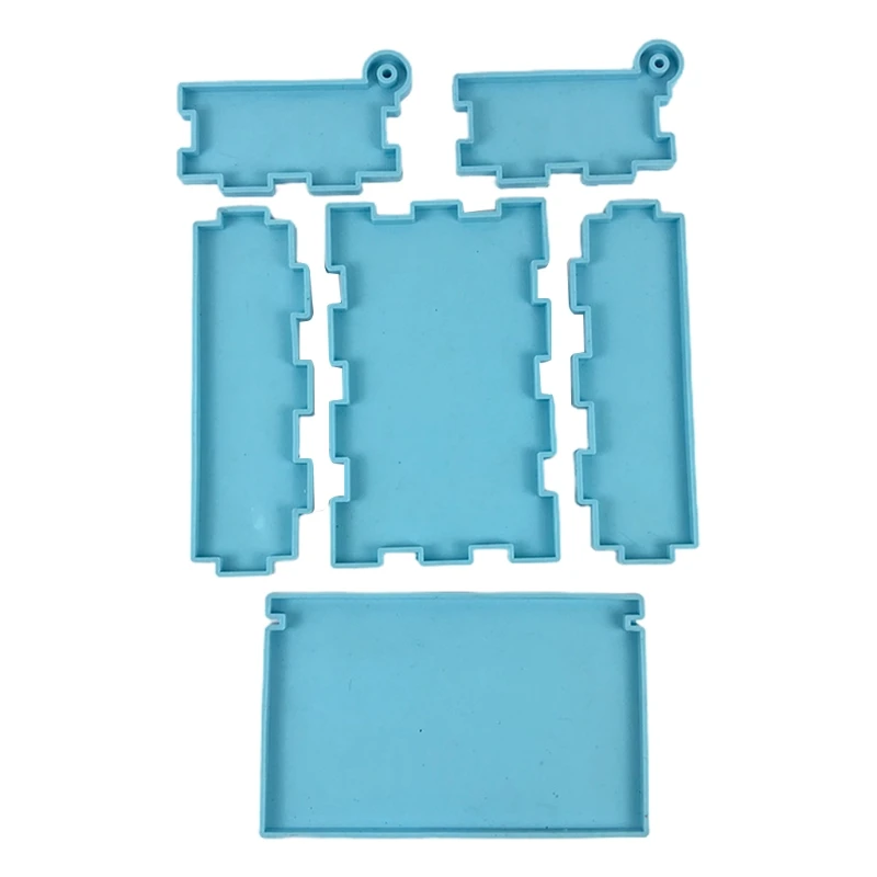 

1 Set Domino Storage Box Epoxy Resin Mold Container Silicone Mould DIY Crafts Casting Tools