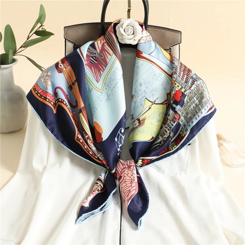 

Mulberry Scarf Women Silk Scarf Luxury Shawl Scarves Beach Cover-ups Bandana Hijabs Bufand de seda Foulard en soie solar playa