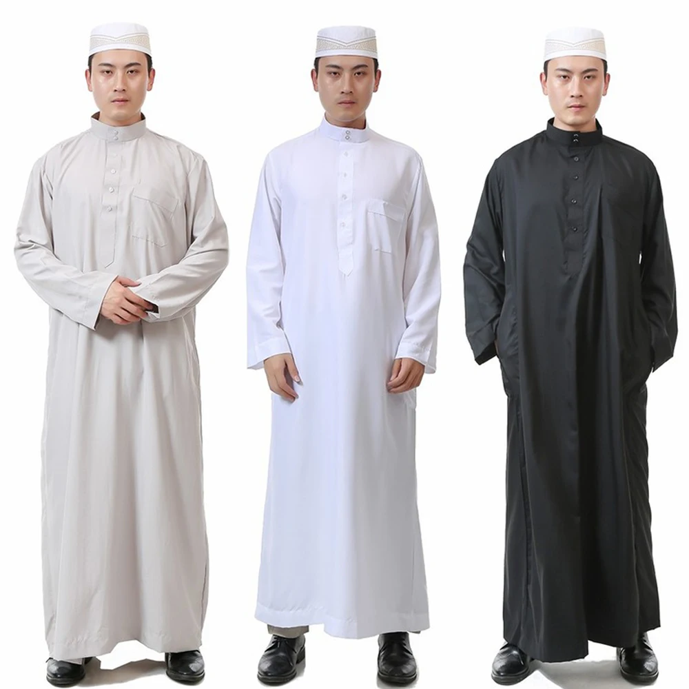 

Muslim Fashion Arabic Abaya Islamic Clothing Men Jubba Thobe Robes Galabia Ropa Saudi Arabia Hombre Qamis Homme Cosplay Costumes