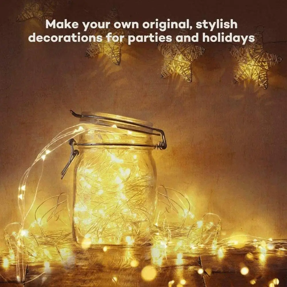 

Christmas Decraation 2m 20 LED Light Fairy Lights String Lights Flexible Copper Wire Waterproof Starry Lights For Birthday Party