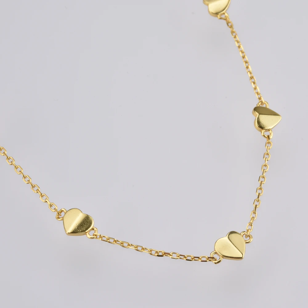 Цепочка-чокер Женская ANDYWEN из серебра 925 пробы в форме сердца 2021 | Украшения и