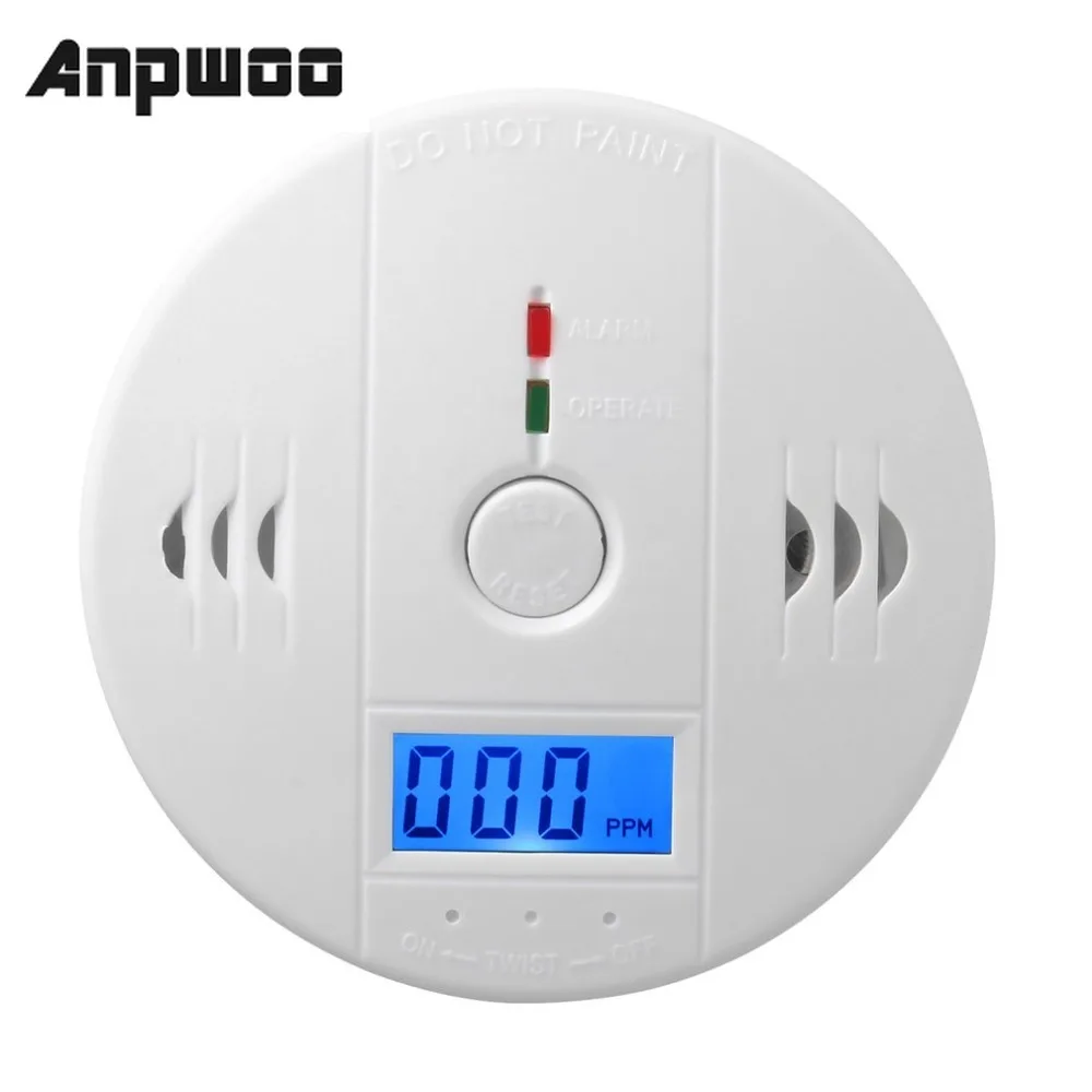 Чувствительный домашний СО2 датчик детектор беспроводной CO Угарный газ