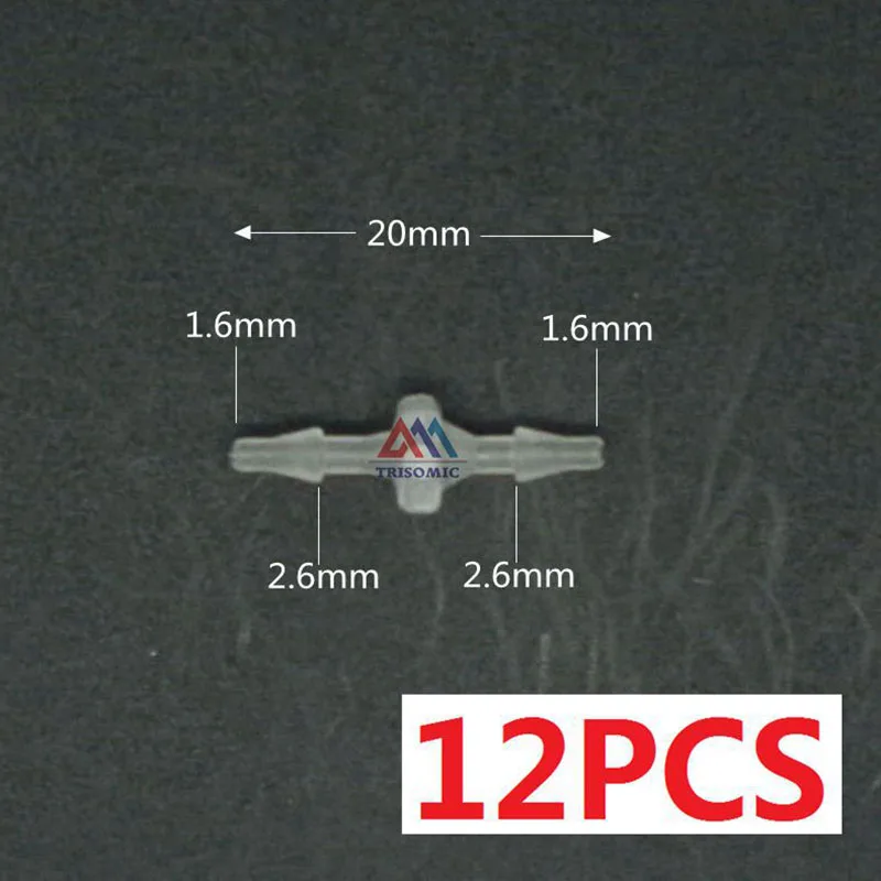 12 штук 1 6 мм прямой соединитель пластиковый фитинг колючий шланг из
