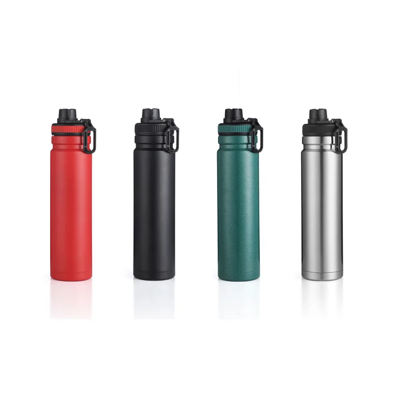 Спортивная термос бутылка 750 мл с веревкой дорожная чашка 304 нержавеющая сталь