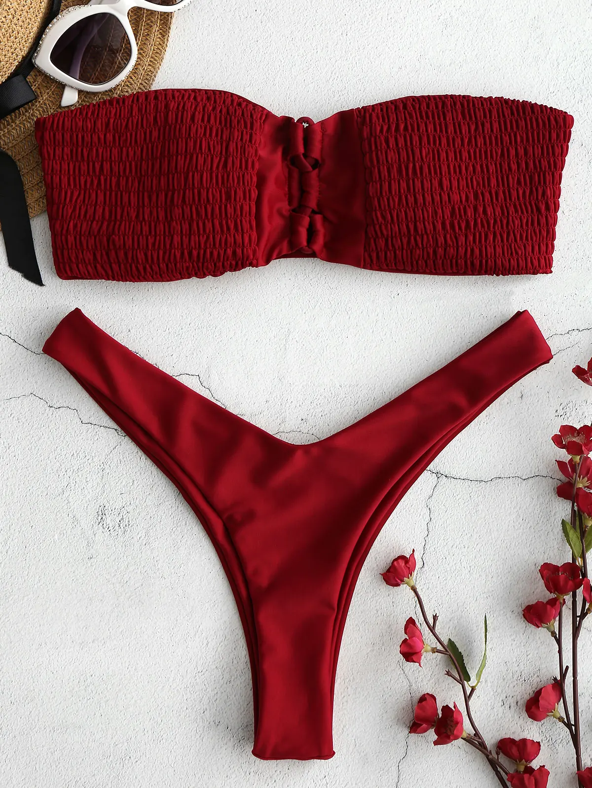 Микро Бикини 2020 сексуальный женский с открытыми плечами бандо сплошной