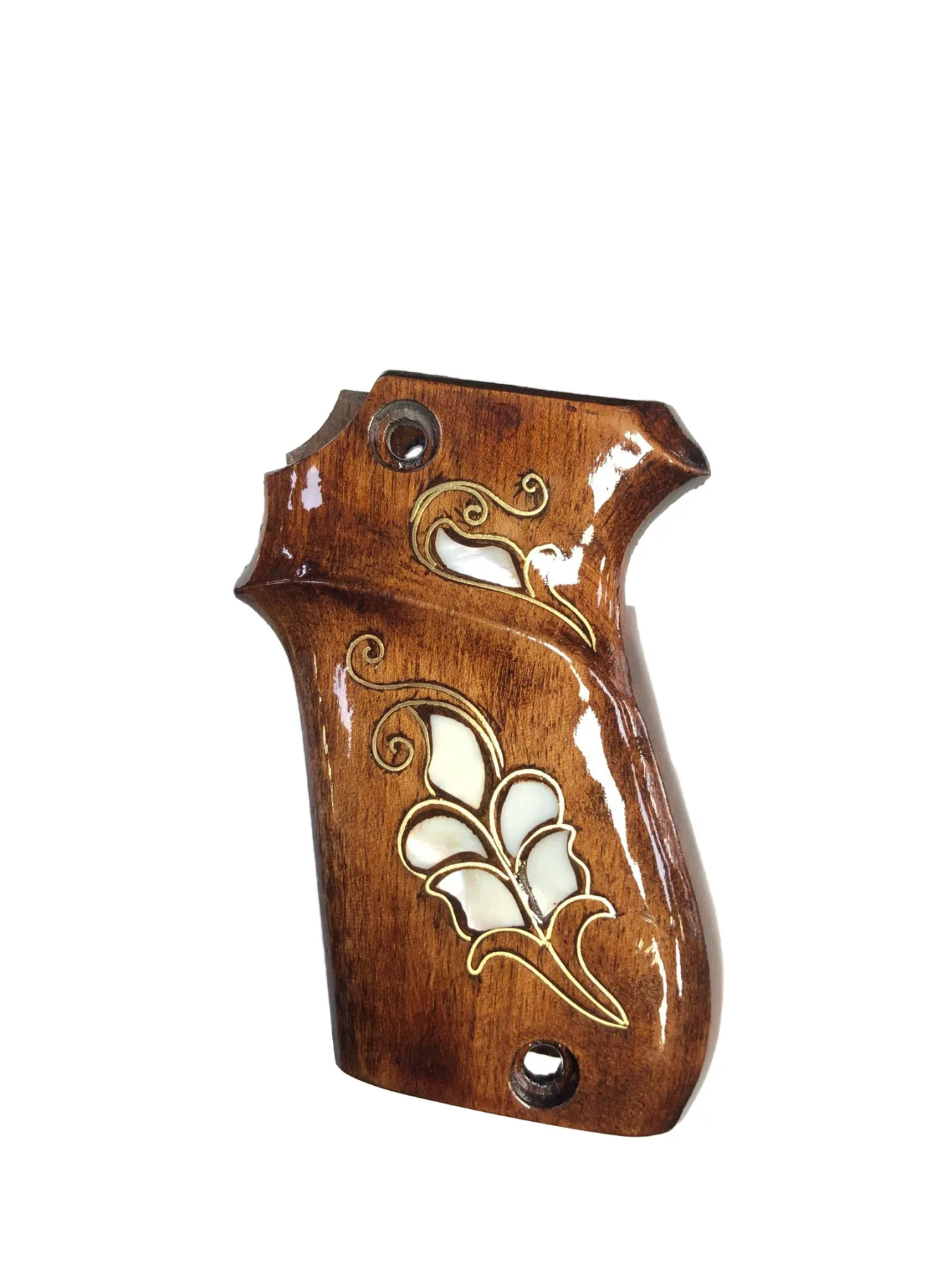 

French Onlusu Compatible Pearl Inlaid Wooden Grip