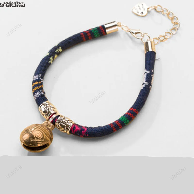 Собачий ошейник в этническом стиле кольцо-колокольчик для маленькой собаки