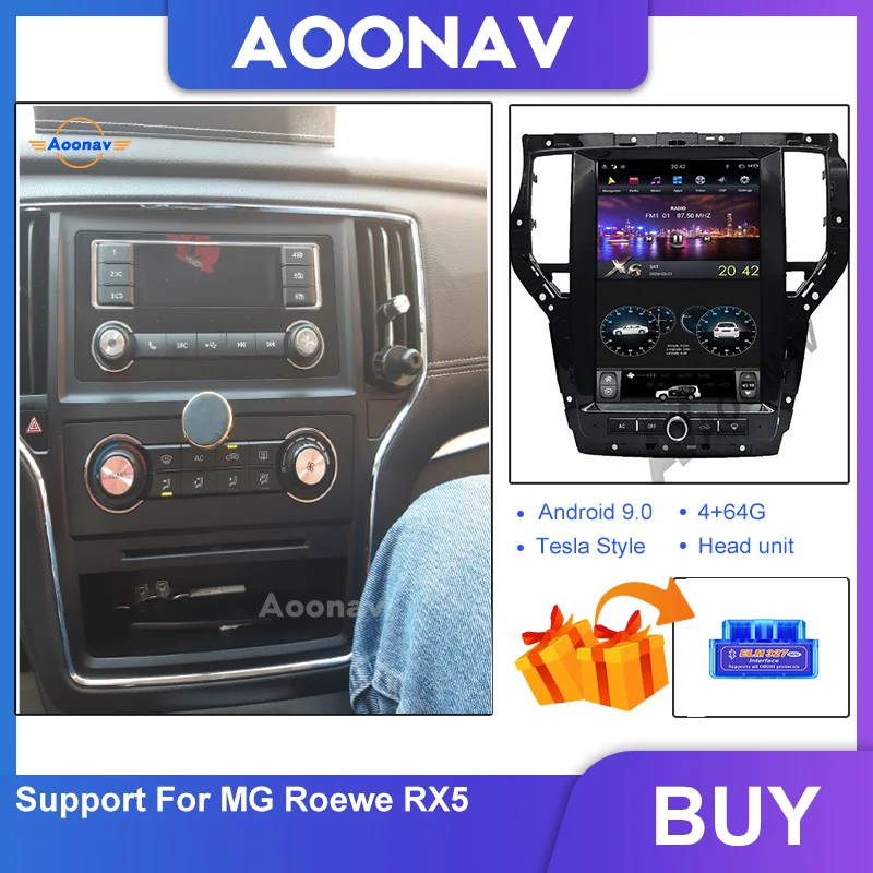 

AOONAV Car vertical screen auto stereo GPS navigation DVD player For MG Roewe RX5 car radio tape recprder multimedia player