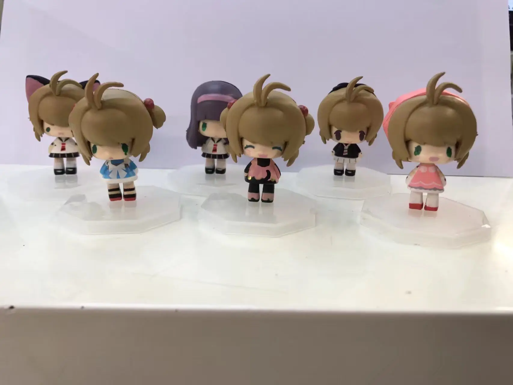 Аниме 6 шт./компл. карточка Captor Sakura KINOMOTO SAKURA Q Ver ПВХ экшн фигурка Коллекционная