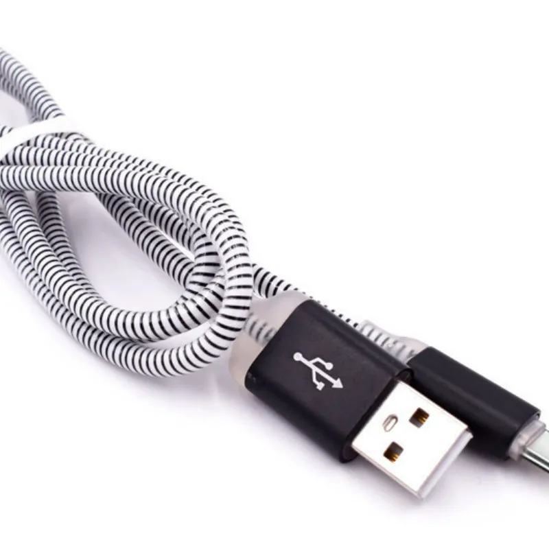 Black 1 м Micro usb кабель для телефона светодиод Видимый поток света Micro usb зарядный кабель для синхронизации данных для телефона Android универсальные кабели для телефонов - Цвет: Black