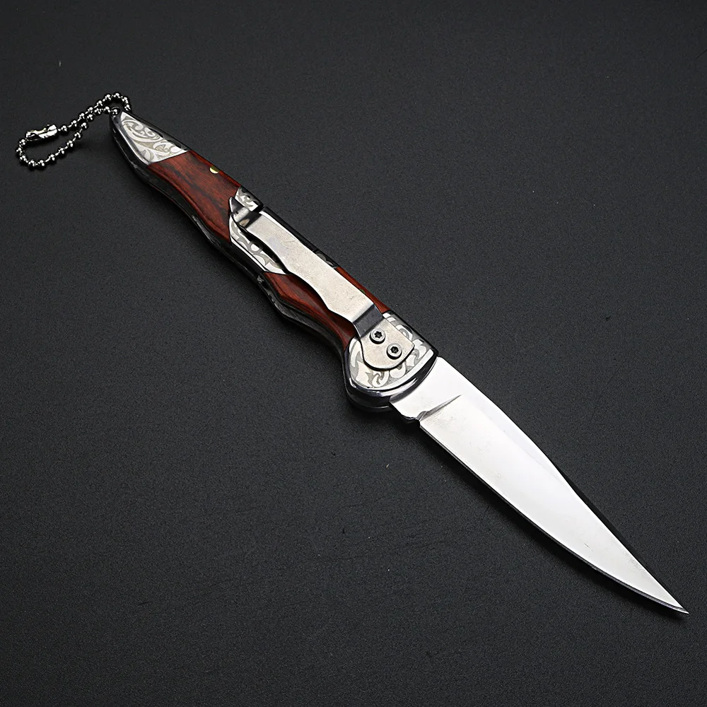 Складной нож портативный короткий высококачественный Военный уличный походный