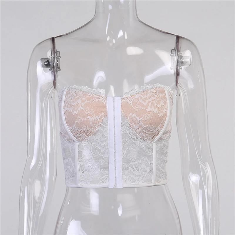 

Lace Hooks Buckle Vests Wrapped Chest Women's Patterned Side Bottoming Slim Clothing Ladies Fashion Waist Shaped Small Vests