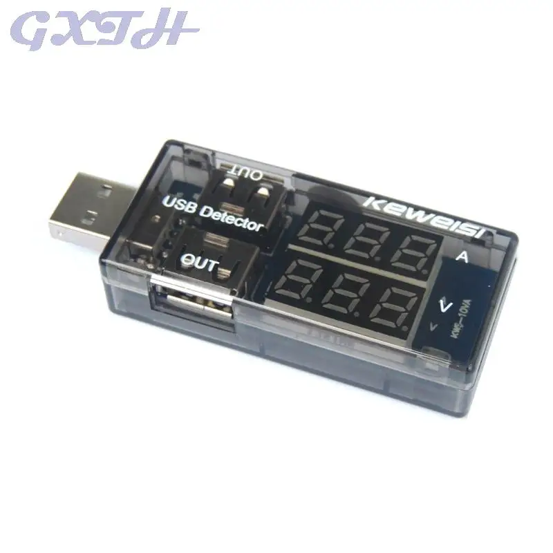 Красный + красный/красный синий шрифт двойной USB индикатор напряжения тока