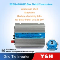 600w grid tie solar inverter mppt pure sine wave micro inversor dc15 28v pv input ac120v220v for 12v solar panel home system