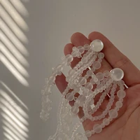 new korean resin acrylic beads tassel earrings for women girl trendy white frosted beaded hot jewelry gift statement earring