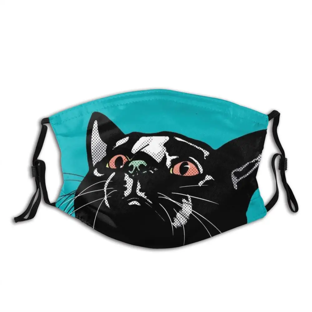 

Кошка в коробке «сделай сам», маска для лица для взрослых и детей, кошка, полная кошка, Елена, котенок, Iacopo, Donati, кошка в коробке, поп-арт, кошка черная, синяя кошка