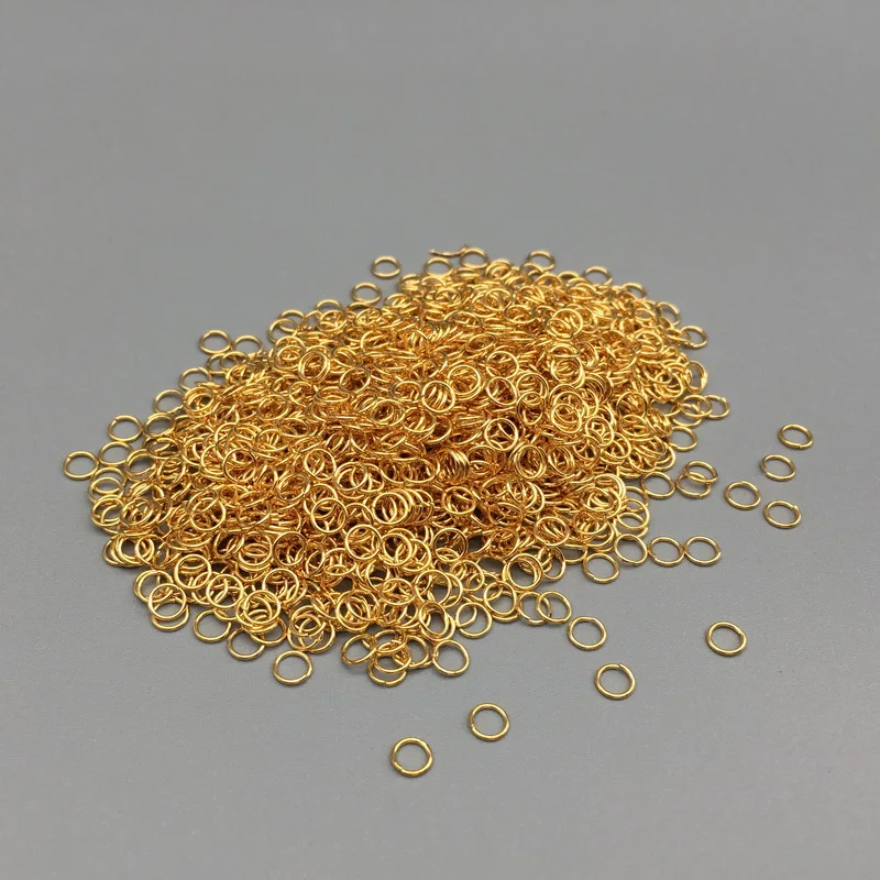 

4mm Metal steel stainless DIY Jewelry Findings Open Single Loops Jump Rings & Split Ring for jewelry making