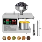 Автоматический Масляный Пресс бытовой из нержавеющей стали для извлечения горячего и холодного масла интеллектуальная машина с контролем температуры кунжутное масло арахис