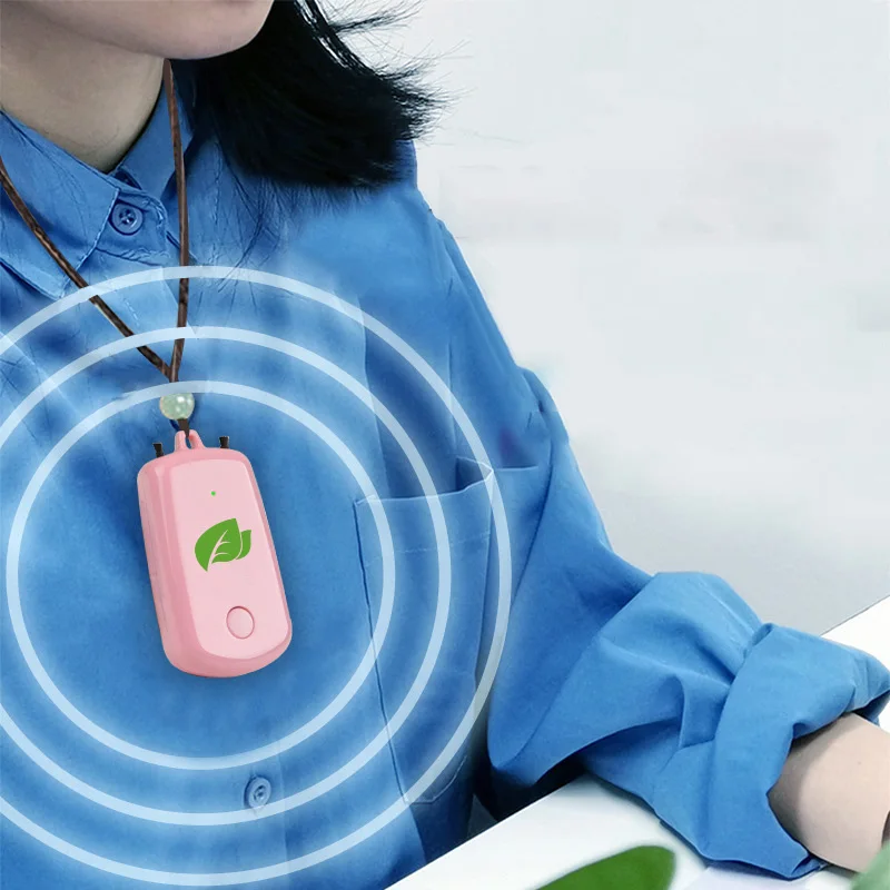 

2 Pcs Hanging Neck Air Purifier, Wearable Portable Car Oxygen Bar USB Rechargeable Negative Ion Air Purifier