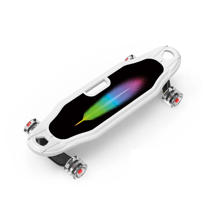 Новый пластиковый скейтборд для начинающих четырехколесная вспышка детей