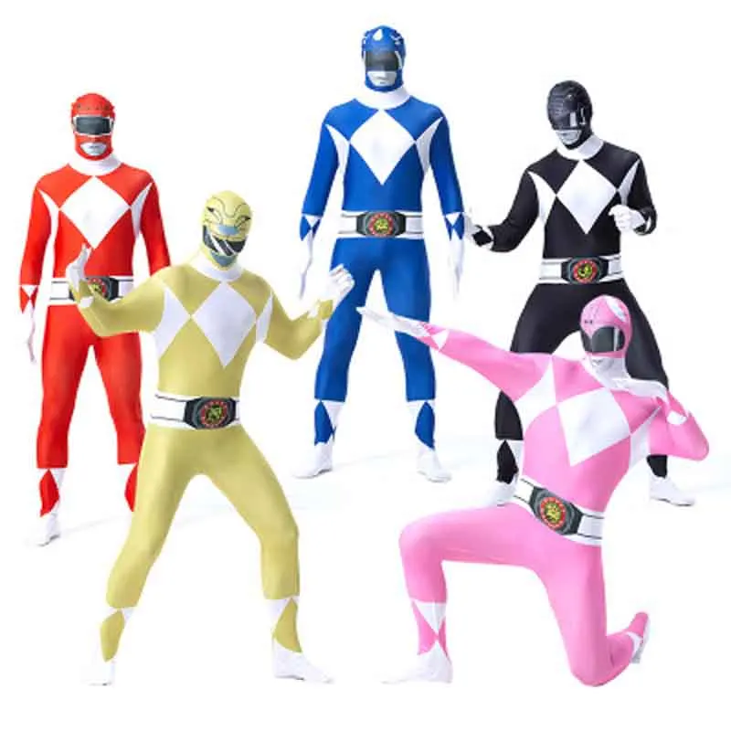 

Adult Kids Man Skin Tight Dinosaurs Team Cosplay Fancy Costume Elastane Zentai Boy Gilrs Party Hallowee Jumpsuits