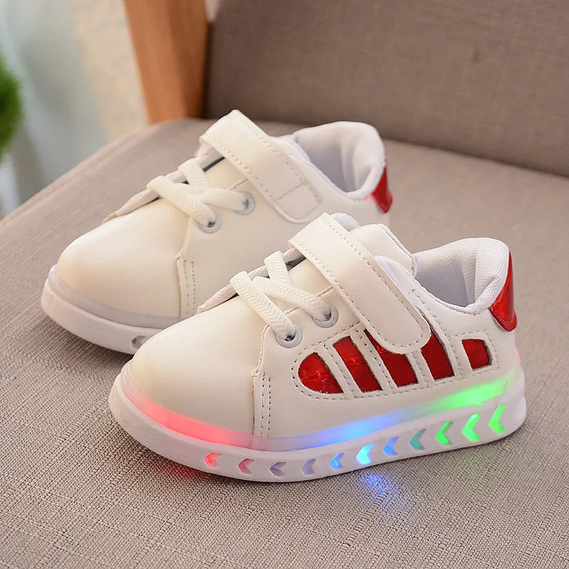 Осень 2019 Детские кроссовки светодиодный мерцающий ночник для мальчиков и