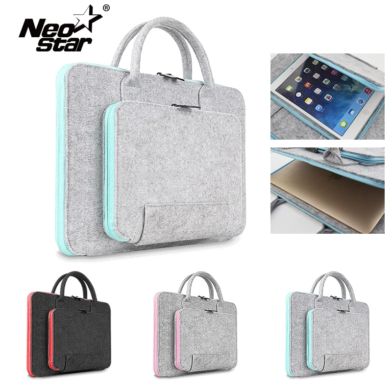 Сумка для ноутбука из шерстяного войлока для Mac 11 13 15 17, сумка для мыши, портфель для Macbook Air Pro retina, чехол для ноутбука lenovo