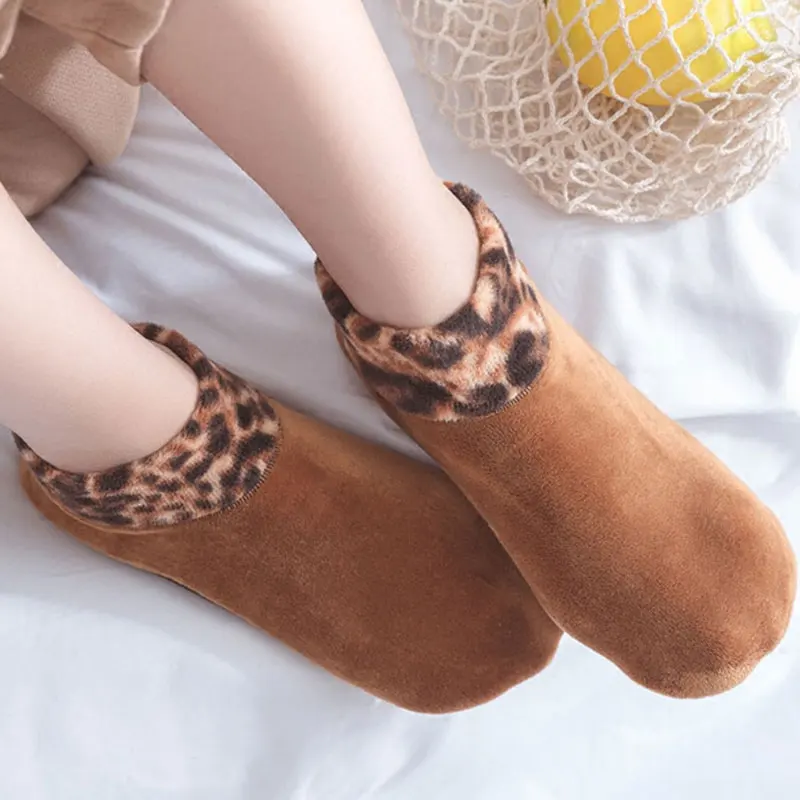 

New Winter Men Women Thicken Thermal Socks Unisex Indoor Floor Socks Sleeping Slip Non Socks Elastic