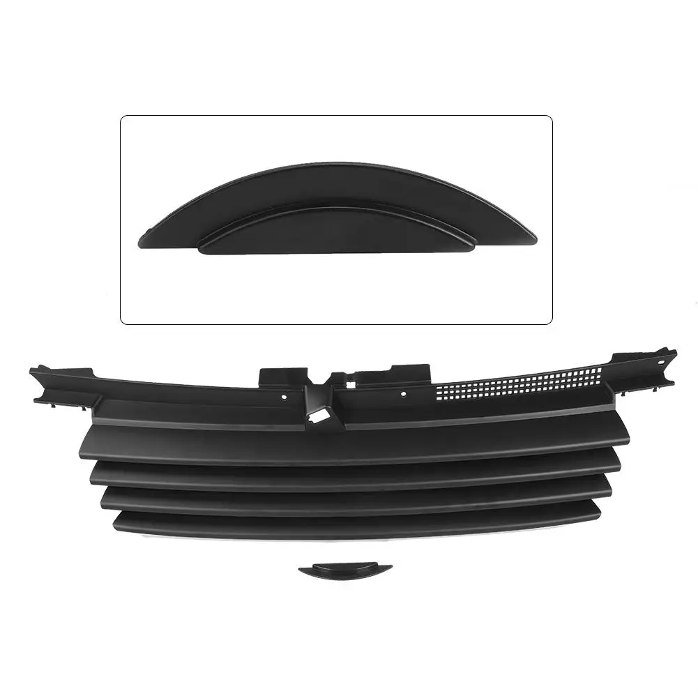 Car Front Badgeless Hood Grill Notch Filler for Bora MK4 1999 2000 2001 2002 2003 2004 2005 ABS Black Styling |