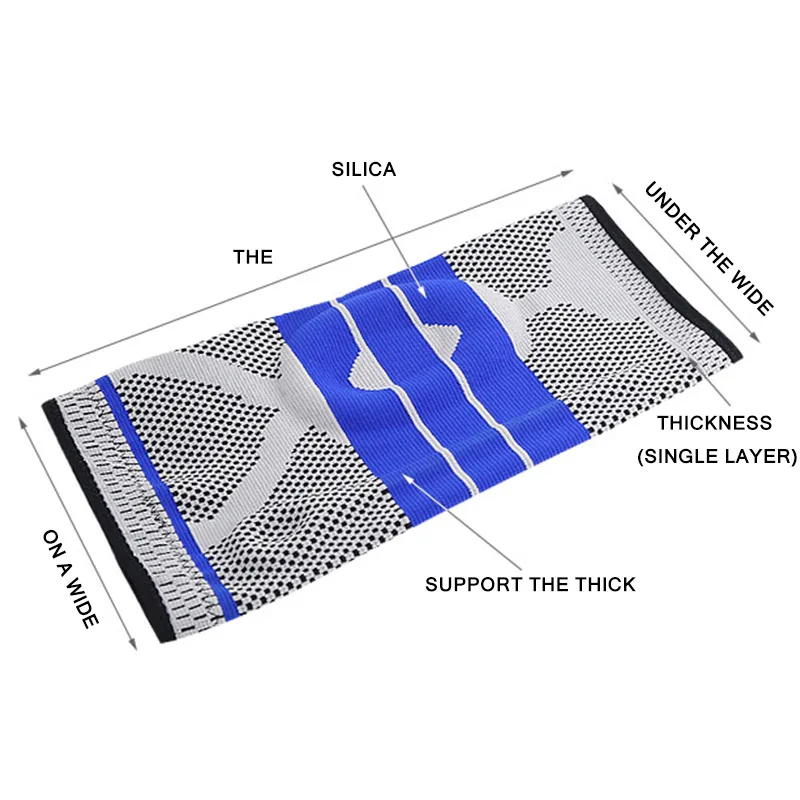 

1PC Sports Kneepad Sports Knee Pad Men Pressurized Elastic Knee Pads Support Fitness Gear Basketball Volleyball Brace Protector