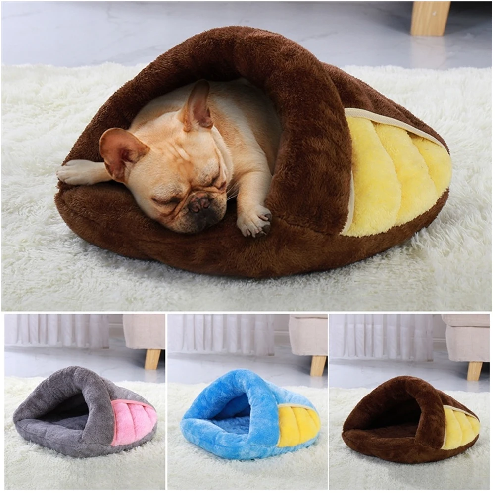 

Pet Puppy Cat House Warm Cat Bed Winter Dog Cat Cushion Mat Indoor Basket Cats Products Cave Kennel Nest For Pets Cama De Gato