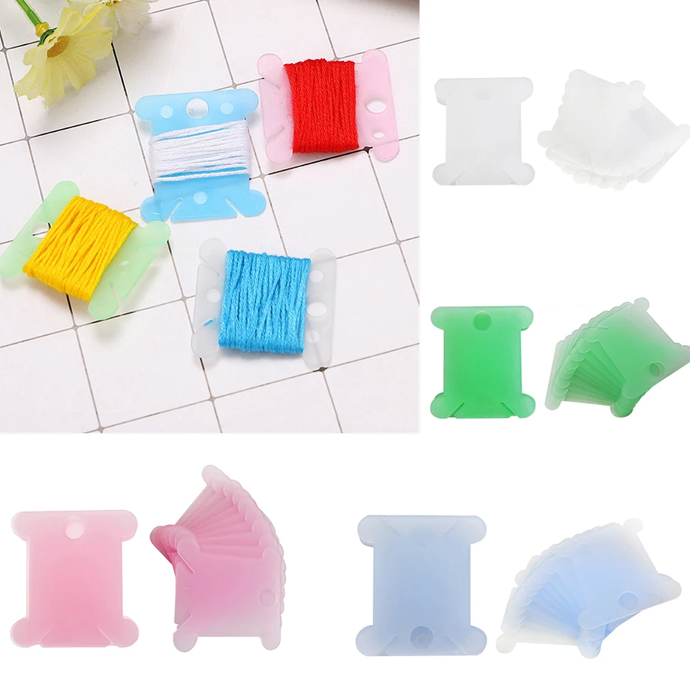 

Embroidery Thread holder Floss Craft Bobbin Cross Stitch Storage Holder Plastic Sewing Thread Board Card Thread Organizer
