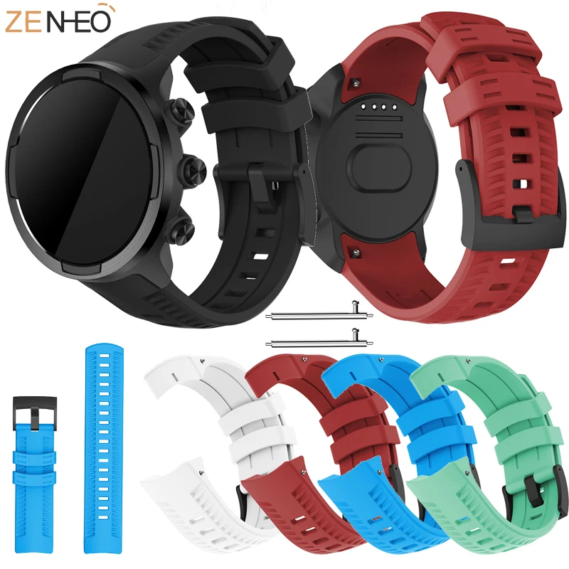 Ремешок силиконовый для Suunto 9/9 Baro/D5/Sport baro/spartan sport/Spartan Sport браслет часов 24
